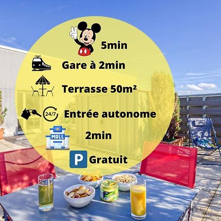 La Terrasse Disney/Gare/Centre A 3Min Parking Free مونتِفرا المظهر الخارجي الصورة